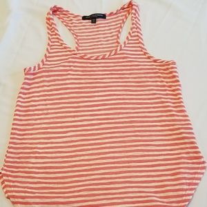 Orange and white striped Girls shirt